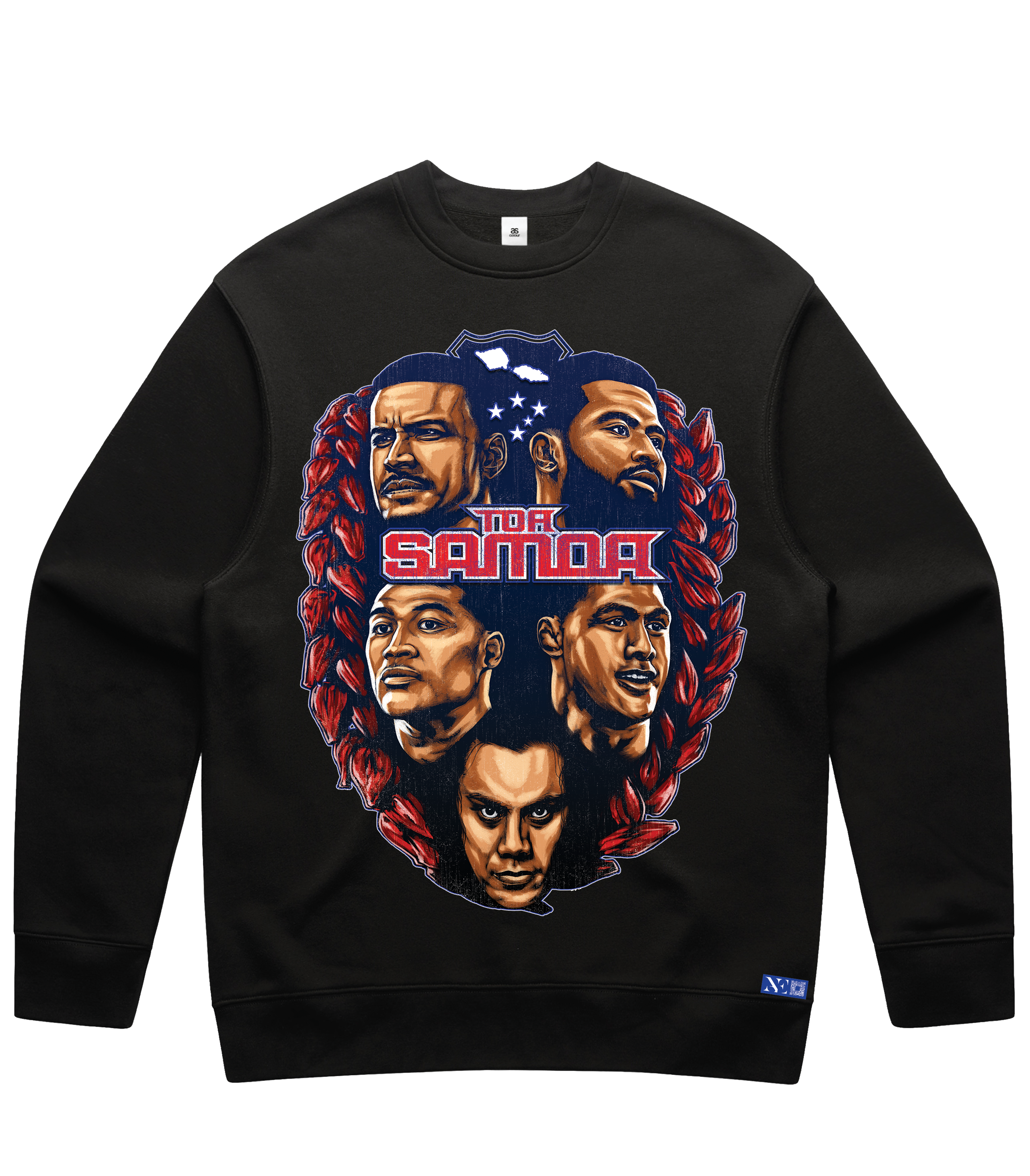 Toa Samoa Reps Crewneck